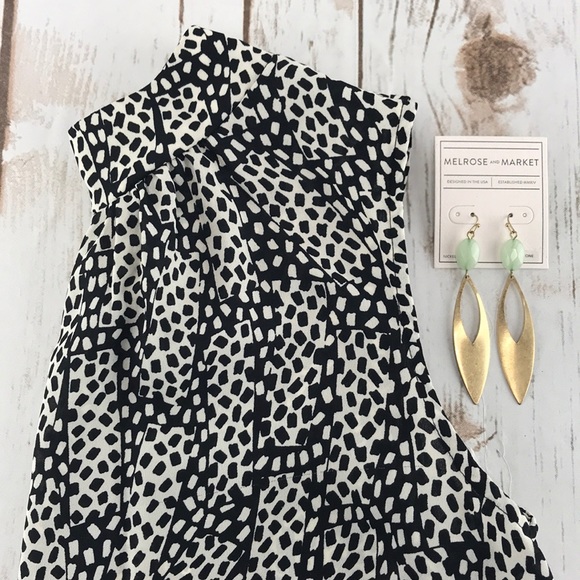 ✨ Who What Wear Polka Dot Sleeveless Blouse - Picture 4 of 8